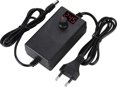 Obrázek produktu pro 24W 2A 3-12V napájecí nabíjecí adaptér s LED displejem Regulace napětí