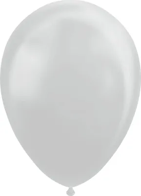 Produktbild von 10 Luftballons Silber Metallic 30cm