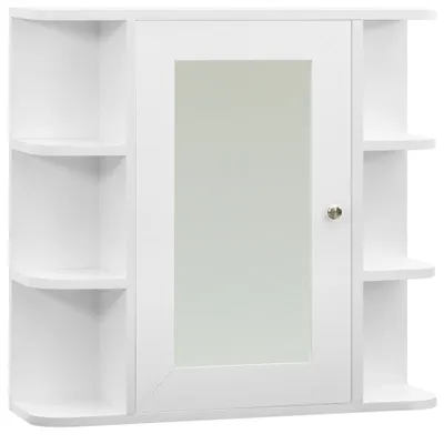 Obrázek produktu pro vidaXL Koupelnová zrcadlová skříňka bílá 66x17x63 cm MDF
