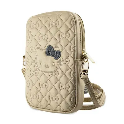 Zdjęcie produktu dla Hello Kitty Torebka HKPBPEKHBPDzłoty/gold Quilted Bows Strap