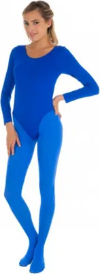 Produktbild von Langärmeliger Damen Body Blau Größe 36-40