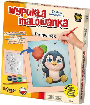 Zdjęcie produktu dla Wypukła Malowanka - Mały Pingwinek
