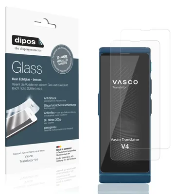 Immagine prodotto di 2x Pellicola Protettiva per Vasco Translator V4 Protezione opaco Vetro Flessibile 9H dipos