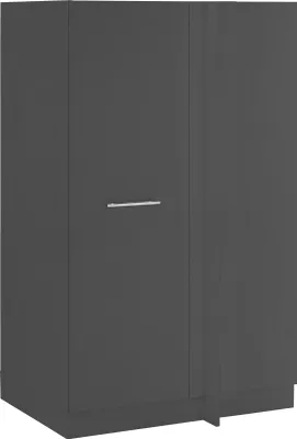 Produktbild von Eckschrank >LAUNDREEZY< in Anthrazit, Holzwerkstoff - 100x162x68cm (BxHxT)