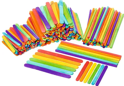 Produktbild von VBS XXL Holzspatel & Rundstäbe "Mega-Set", 300 Teile