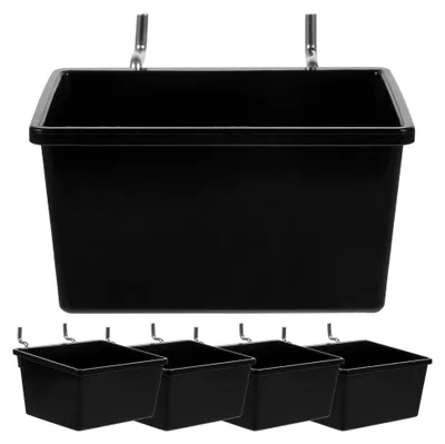 Produktbild von Werkzeugaufbewahrung 5 Stück Lochwandbehälter Schräg Geöffnete Aufbewahrungsboxen Stapelbar für Garage und Hobbyraum