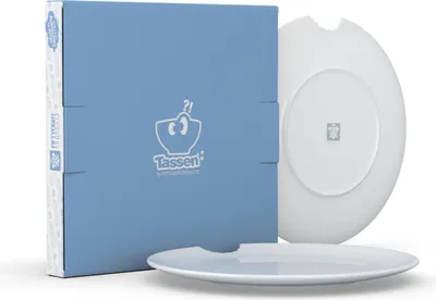 Produktbild von TV Tasse Speiseteller 74.01 großer Teller mit Biss rund 2er Set 28 cm weiß