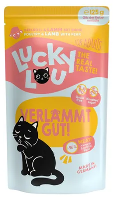 Produktbild von Lucky Lou Lifestage Adult Geflügel & Lamm 16x 125 g