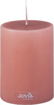 Produktbild von Sovie CANDLES Stumpenkerze in Kupferrot Ø 70 mm x H 100 mm, Brenndauer ca. 52 Std. - 1 Stück