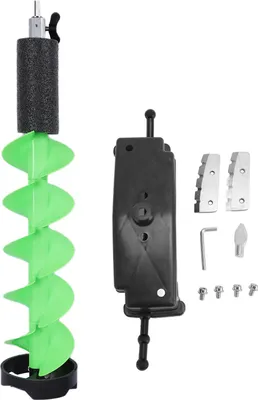 Zdjęcie produktu dla Świder do lodu, nylonowy, bezprzewodowy świder elektryczny, narzędzia zimowe, średnica 15,2 cm, długość 73,7 cm