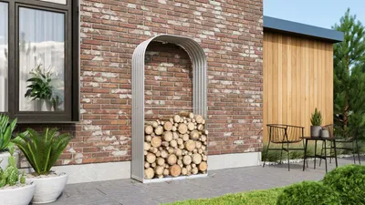 Produktbild von Kaminholzregal Lignum 401 Hochformat