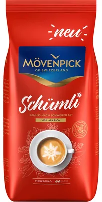 Zdjęcie produktu dla Mövenpick Schumli Arabica ziarna w stylu szwajcarskim 1000g