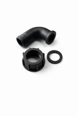 Immagine prodotto di Raccordo per tubo flessibile a 90° 20 × 3/4 PP con dado e guarnizione Nilfisk 107143084