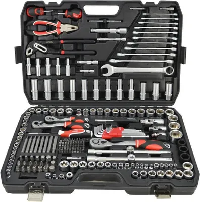 Obrázok produktu pre Súprava kľúčov 225El 1/2"/3/8"/1/4" čierna linka