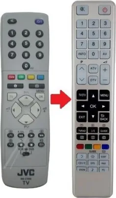 Produktbild von Ersatz Fernbedienung passend für JVC LT-20B70B | LT-20B70BE | LT-20B70BJ