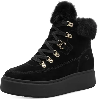 Zdjęcie produktu dla Botki damskie Tamaris, eleganckie, z ciepłym podszewką, model 1-26291-45, kolor czarny