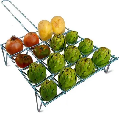 Produktbild von Edm Gemüsegrill Zum Grillen 16 Schlitze Silber  Silber One Size