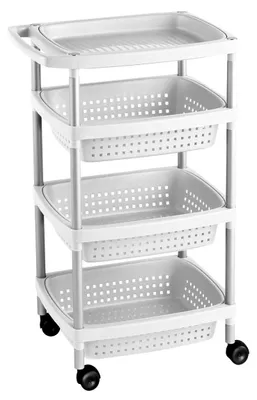 Produktbild von TATAY Rollwagen 33x43x10,3 cm Robuster Kunststoff Universelle Größe
