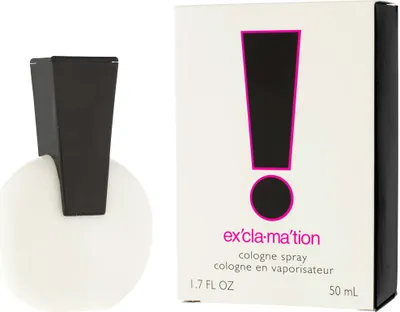 A perfume bottle and its packaging are shown side-by-side against a white background.