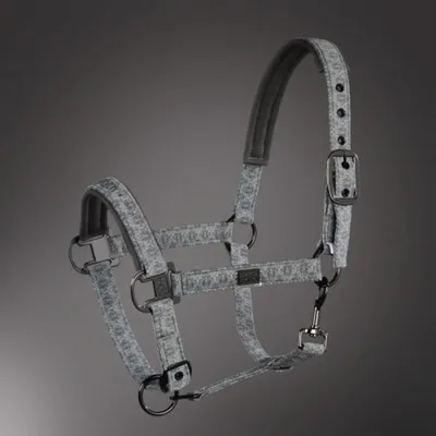 Produktbild von Eskadron Halfter Platinum " GLOSSY " Größe - Warmblut Farbe - silvergrey