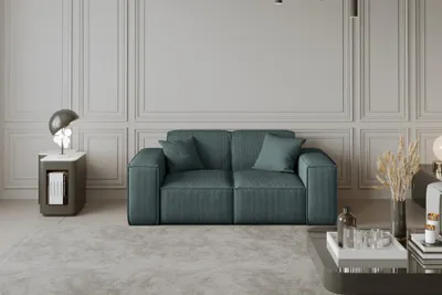 Produktbild von Sofa Designersofa CELES 2-Sitzer in Stoff Scala Petrol