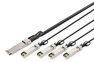Image de Digitus DN-81322 DIGITUS Kabel QSFP+ to 4XSFP+ 40G DAC 2.0m schwarz