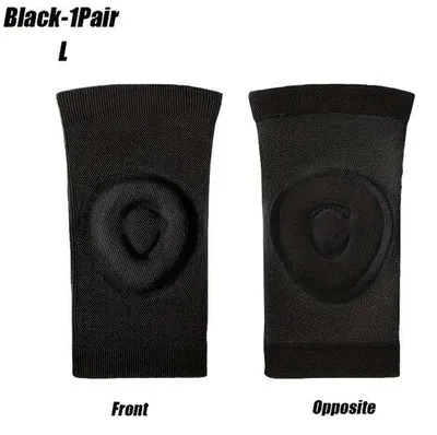 Produktbild von 2 Stuks Unisex Sportkniebeschermers für Basketball, Laufen, Radfahren, Fußball und Tanzen mit Komfortunterstützung (Schwarz)