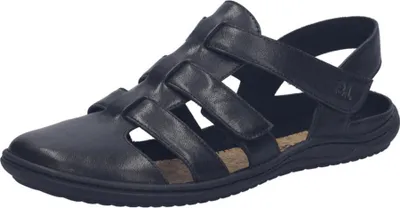 Produktbild von Josef Seibel Damen Sandale aus Leder mit Kork Decksohle 75801 Caitlyn 01, Größe:41 EU, Farbe:Schwarz