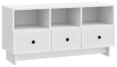 Zdjęcie produktu dla Szafka pod telewizor z szufladami vidaXL, biała, 102 x 34,5 x 50 cm, materiał drewnopochodny