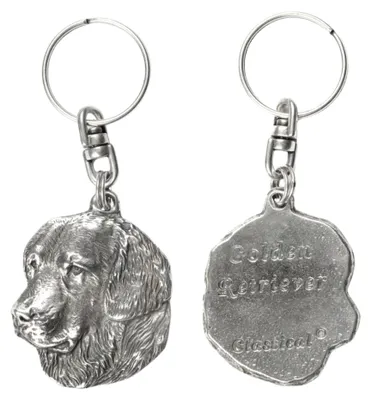 Produktbild von Art-Dog Schlüsselanhänger Golden Retriever – versilbert