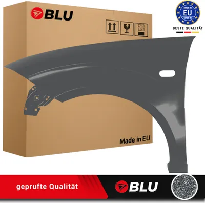 Zdjęcie produktu dla BLU Błotnik pasujący do Seat Altea 5P1/5P5 LS9N Lewy Czarny SchwarzTinta | 2004-2015 | Przedni Przód | Lakierowany | Gotowy do montażu | Stal
