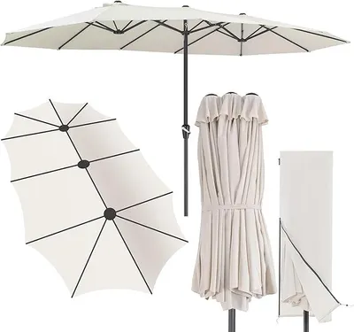 Imagen del producto de Silecomplaza, toldo doble de 4,6 x 2,7 metros. Gran toldo para jardín con funda