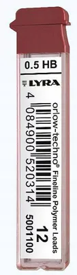 Produktbild von Lyra GRAFITY Bleistiftminen 0.5 HB Schwarz für Druckbleistifte