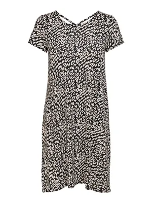 Produktbild von ONLY Lockeres Shirtkleid Mini Basic Kurzarm Dress Rücken Schnürung ONLBERA Größe: XS