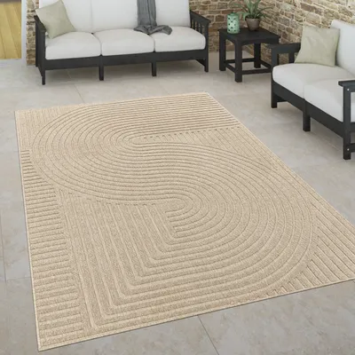 Produktbild von Outdoor Teppich Skandinavisch wetterfest Modern & Pflegeleicht für Innen & Außen Grösse 80x150 cm