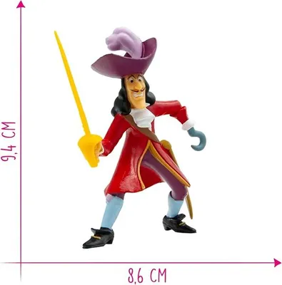 Productafbeelding van Peter Pan figuur, Kapitein Haak, 10 cm