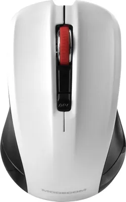 Produktbild von MODECOM MC-WM9.1 Optische Funkmaus, Schwarz und Weiß, 2er Pack, 1600 DPI, USB-Empfänger, kompatibel mit PC und Laptop