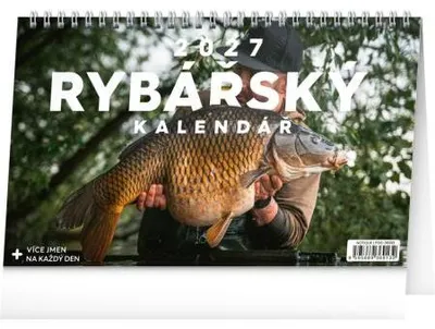Zdjęcie produktu dla NOTIQUE Kalendarz biurkowy "Wędkarz" 2027, 23,1 x 14,5 cm