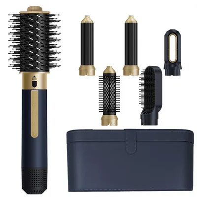Produktbild von Multifunktionaler Hairstyler 6 in 1 Lockenstäbe set, automatisch, Warmluftbürste, Haarglätter Bürste und Föhn, 1350W,hohe Geschwindigkeit