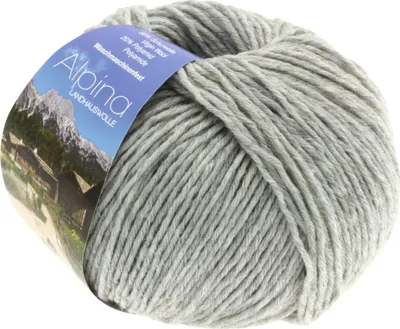 Immagine prodotto di Lana Grossa ALPINA LANDHAUSWOLLE 50 g Trachten maglia fine lana tradizionale 210 m colore 004 - grigio chiaro screziato