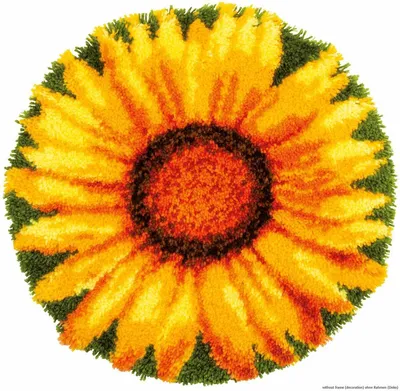 Produktbild von Auslaufmodell Vervaco Knüpfteppich "Sonnenblume"