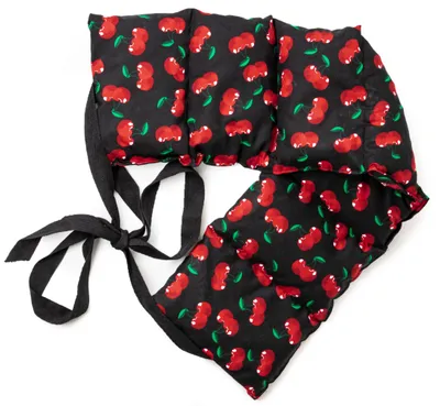 Produktbild von Rapssamenkissen 7-Kammer mit Band, 65x15 cherry-black - Wärmekissen, Körnerkissen, Rapskissen