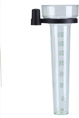 Productafbeelding van Professionele regenmeter voor buitentuin - kunststof met transparante houder