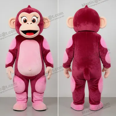 Obrázek produktu pro Růžový MASTICOT plyšový maskot šimpanze