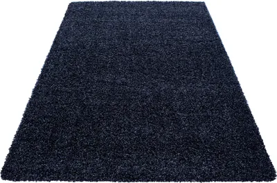 Produktbild von Teppich Läufer Wohnzimmer Marineblau 60x110 Unicolor - Einfarbig aus Polypropylen