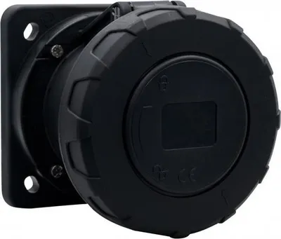Produktbild von Gerade Steckdose 63A/5P 380V-415V /FE/ IP67 schwarz F7.0173