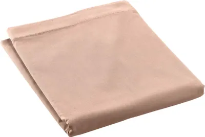 Image de Drap plat en percale de coton Terracotta