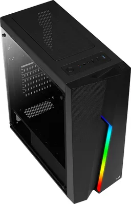 Obrázek produktu pro AeroCool Geh Midi Bolt Black RGB MicroATX/ATX/Mini-ITX o.N.