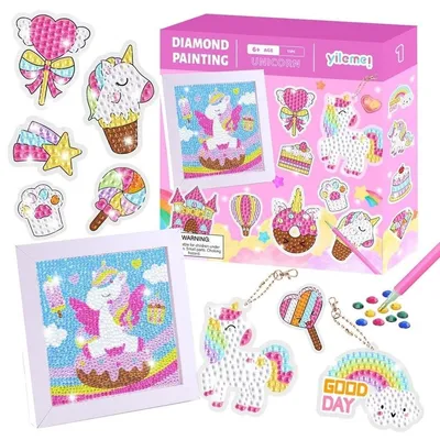Image de Kit de broderie diamant « Licornes »