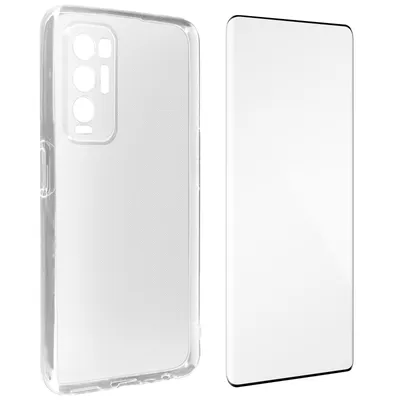 Produktbild von Avizar, 360° Schutz-Set: Hülle und Displayschutzfolie für Oppo Find X3 Neo, Schwarz